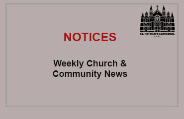 Notices for the Week, 22nd February 2026